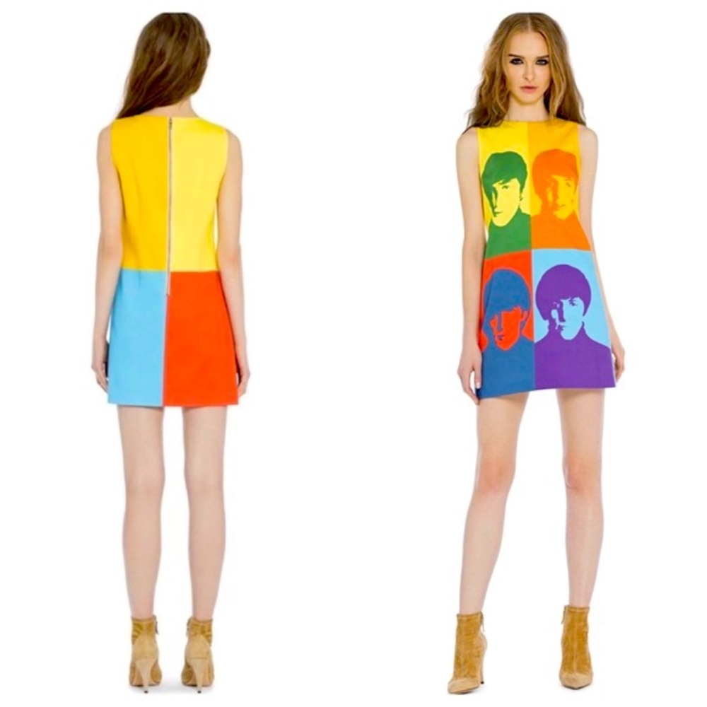 ALICE + OLIVIA X BEATLES CLYDE SHIFT DRESS - Picture 9 of 16